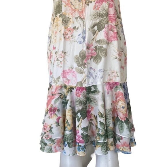 Vintage Handmade 80s 90s Floral Dress Set with Blazer - Picture 12 of 12